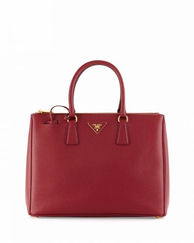 Prada Galleria Burgundy Top Quality Genuine Leather Tote Bags Gold Hardware Women's On Sale Replica